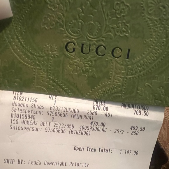 Gucci macro GG canvas camel ebony fabric sandal - Picture 2 of 7